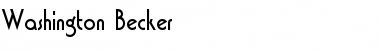 Download Washington Becker Font Download Washington Becker Font
