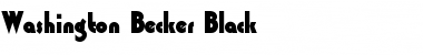 Download Washington Becker Black Font Download Washington Becker Black Font