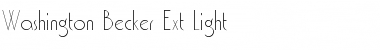 Download Washington Becker Ext Light Font Download Washington Becker Ext Light Font