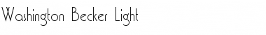 Download Washington Becker Light Font Download Washington Becker Light Font