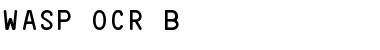 Download WASP OCR B Font Download WASP OCR B Font
