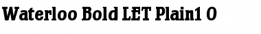 Download Waterloo Bold LET Font Download Waterloo Bold LET Font