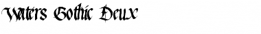 Download Waters Gothic Deux Font Download Waters Gothic Deux Font