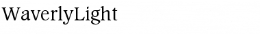 Download WaverlyLight Font Download WaverlyLight Font