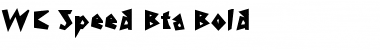 Download WC Speed Bta Font Download WC Speed Bta Font