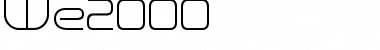 Download We2000 Font Download We2000 Font