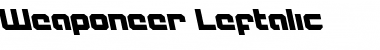 Download Weaponeer Leftalic Font Download Weaponeer Leftalic Font