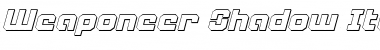 Download Weaponeer Shadow Italic Font Download Weaponeer Shadow Italic Font