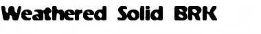 Download Weathered Solid BRK Font Download Weathered Solid BRK Font
