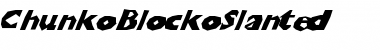 Download ChunkoBlockoSlanted Font Download ChunkoBlockoSlanted Font