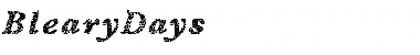 Download BlearyDays Font Download BlearyDays Font
