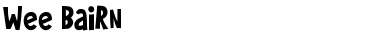 Download Wee Bairn Font Download Wee Bairn Font