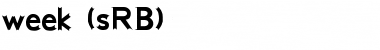 Download week (sRB) Font Download week (sRB) Font