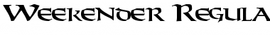 Download Weekender Font Download Weekender Font
