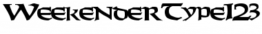 Download WeekenderType123 Font Download WeekenderType123 Font