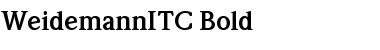 Download WeidemannITC Font Download WeidemannITC Font