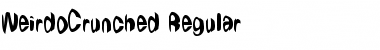 Download WeirdoCrunched Font Download WeirdoCrunched Font