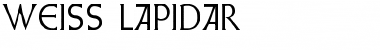 Download Weiss Lapidar Font Download Weiss Lapidar Font