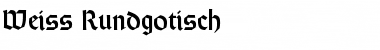 Download Weiss Rundgotisch Font Download Weiss Rundgotisch Font