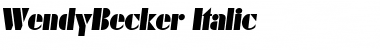 Download WendyBecker Font Download WendyBecker Font