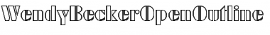 Download WendyBeckerOpenOutline Font Download WendyBeckerOpenOutline Font