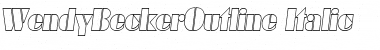 Download WendyBeckerOutline Font Download WendyBeckerOutline Font