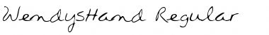 Download WendysHand Font Download WendysHand Font