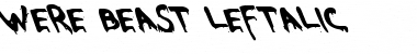 Download Were-Beast Leftalic Font Download Were-Beast Leftalic Font