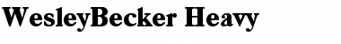 Download WesleyBecker-Heavy Font Download WesleyBecker-Heavy Font