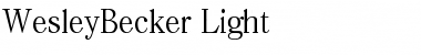 Download WesleyBecker-Light Font Download WesleyBecker-Light Font