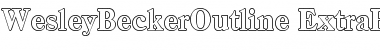 Download WesleyBeckerOutline-ExtraBold Font Download WesleyBeckerOutline-ExtraBold Font