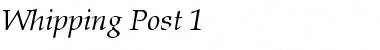 Download Whipping Post 1 Font Download Whipping Post 1 Font