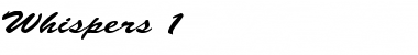 Download Whispers 1 Font Download Whispers 1 Font