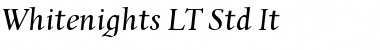 Download Whitenights LT Std It Font Download Whitenights LT Std It Font