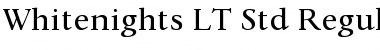 Download Whitenights LT Std Regular Font Download Whitenights LT Std Regular Font