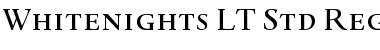 Download Whitenights LT Std RegularSC Font Download Whitenights LT Std RegularSC Font