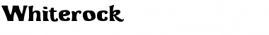 Download Whiterock Font Download Whiterock Font