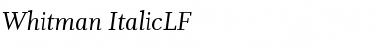 Whitman-ItalicLF Regular Font