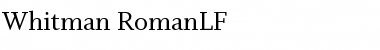 Download Whitman-RomanLF Font Download Whitman-RomanLF Font