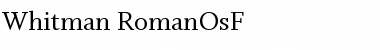 Download Whitman-RomanOsF Font Download Whitman-RomanOsF Font