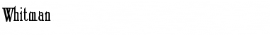 Download Whitman Font Download Whitman Font