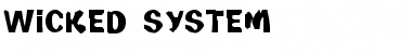 Download Wicked System Font Download Wicked System Font