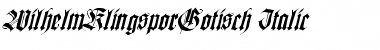 Download WilhelmKlingsporGotisch Italic Font Download WilhelmKlingsporGotisch Italic Font