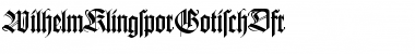 Download WilhelmKlingsporGotischDfr Font Download WilhelmKlingsporGotischDfr Font