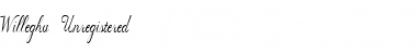Download Willegha (Unregistered) Font Download Willegha (Unregistered) Font