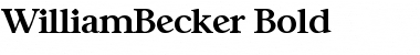 Download WilliamBecker Font Download WilliamBecker Font