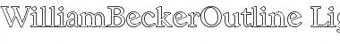 Download WilliamBeckerOutline-Light Font Download WilliamBeckerOutline-Light Font