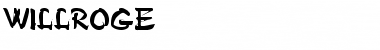 Download WILLROGE Font Download WILLROGE Font