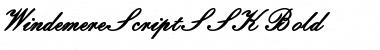 Download WindemereScriptSSK Font Download WindemereScriptSSK Font