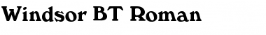 Download Windsor BT Font Download Windsor BT Font